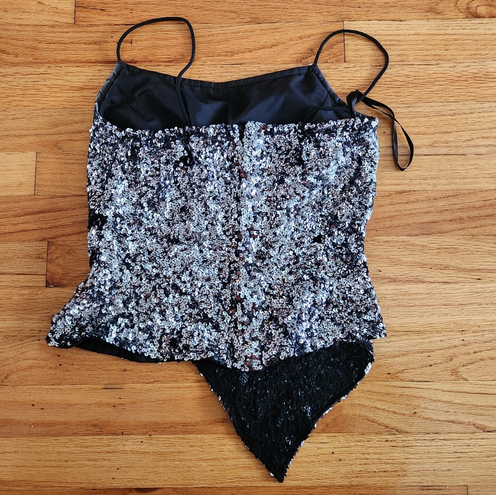 Sean Collection Sequin Top Size Small - image 4